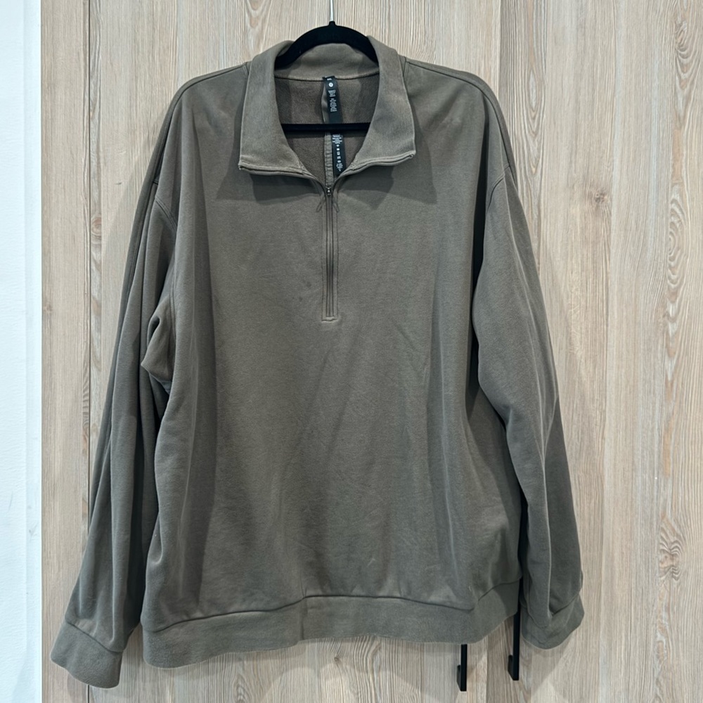 Lululemon Light Brown Zip up Sweater XXL